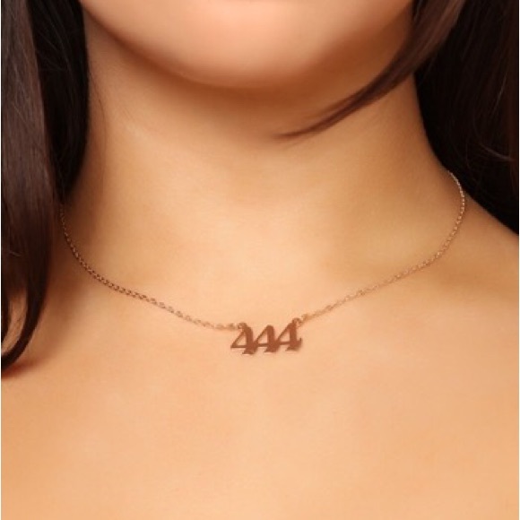 💥3for$28 New Angel Number 444 Numerology Minimalist Stainless Steel Necklace - Picture 8 of 11